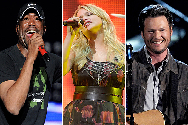 Darius Rucker Miranda Lambert Blake Shelton Darius Rucker Miranda Lambert Blake Shelton